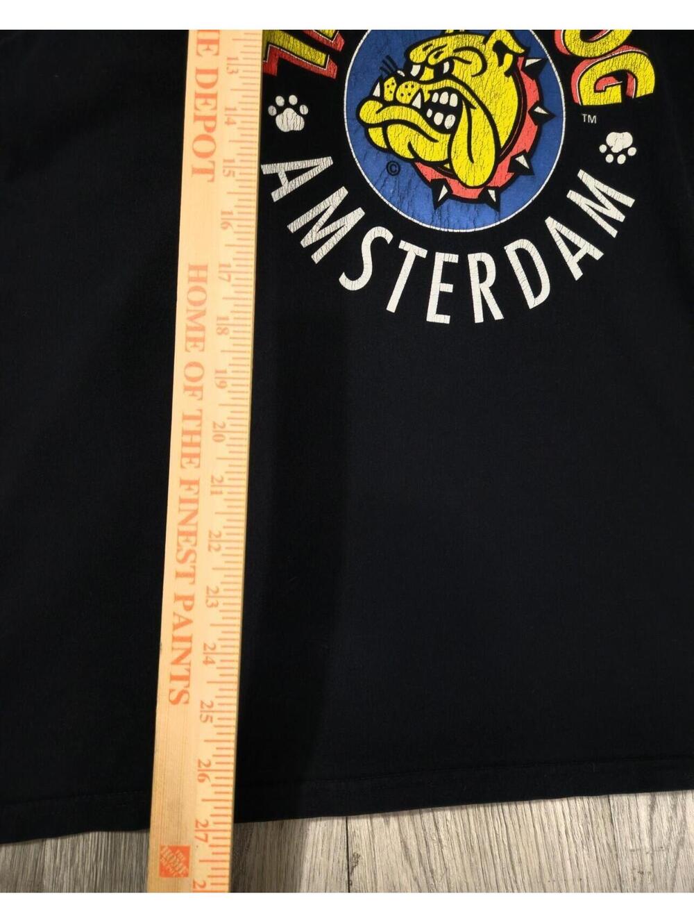 Vitg. Bulldog Amsterdam T Shirt Mens XL Coffeeshop 420 Smoker Black  #12